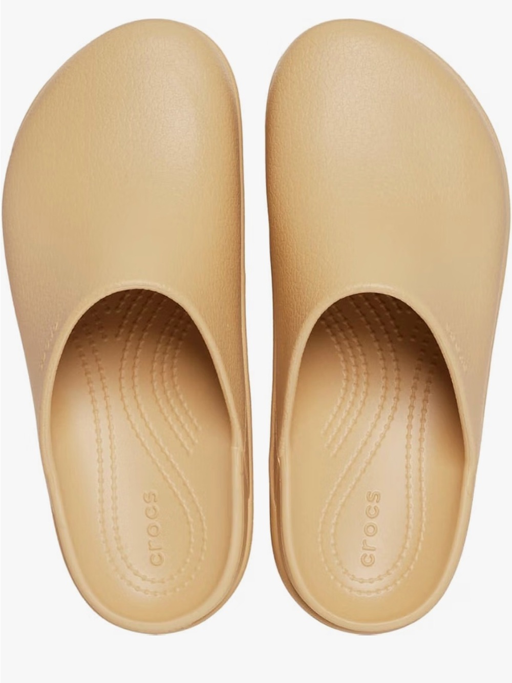 CROCS Women's Slip-On Mules in Tan Beige